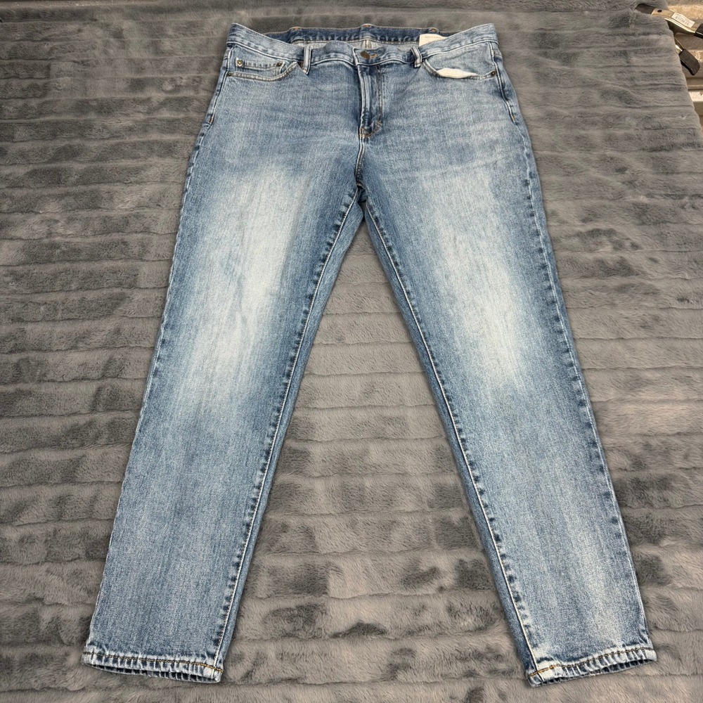 Banana Republic Standard Jean Slim Fit 38x30 Light Wash Blue Denim Mens 13394
